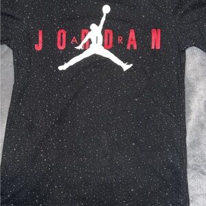 Jordan Kids Black and Red Graphic Tee